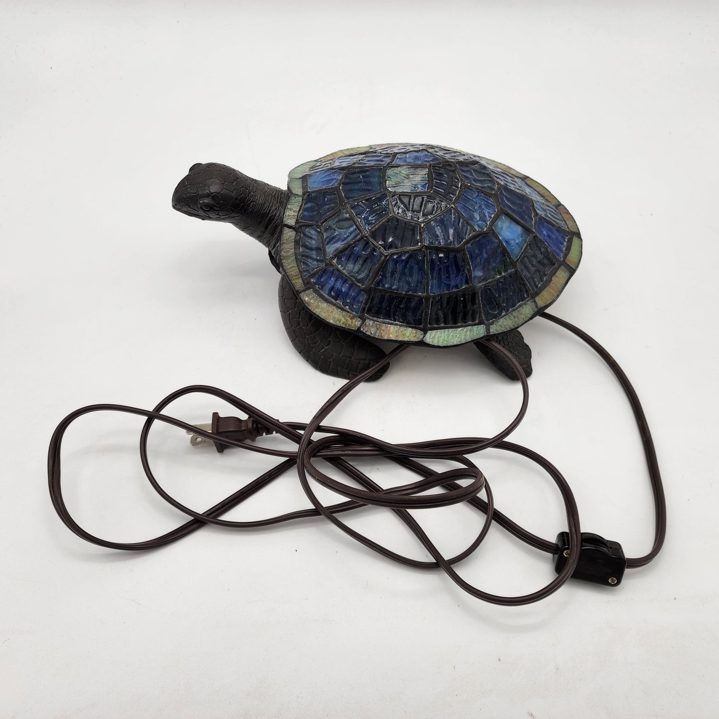 Tiffany Style Glass Sea Turtle Lamp