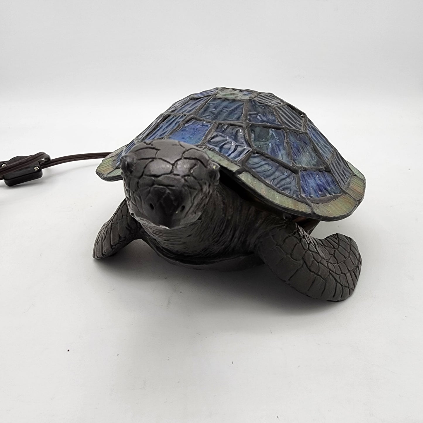 Tiffany Style Glass Sea Turtle Lamp