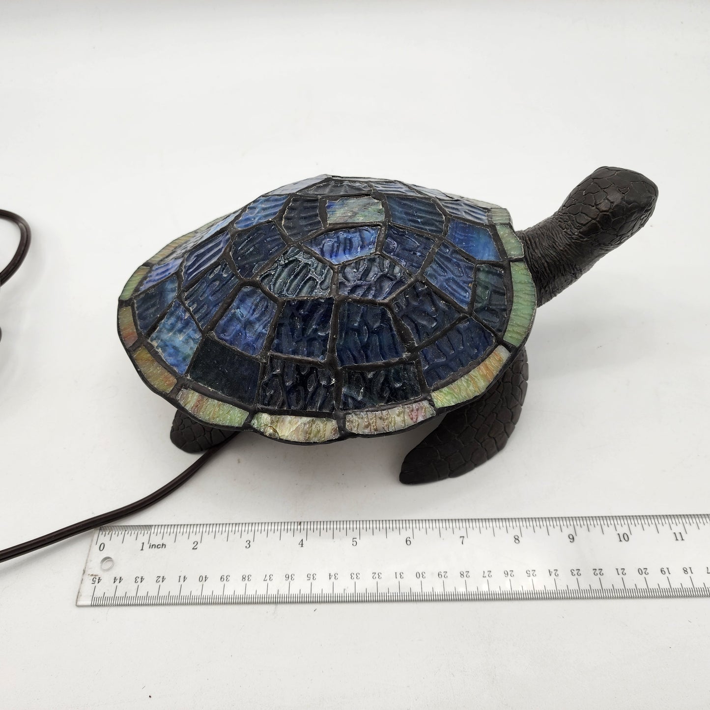 Tiffany Style Glass Sea Turtle Lamp