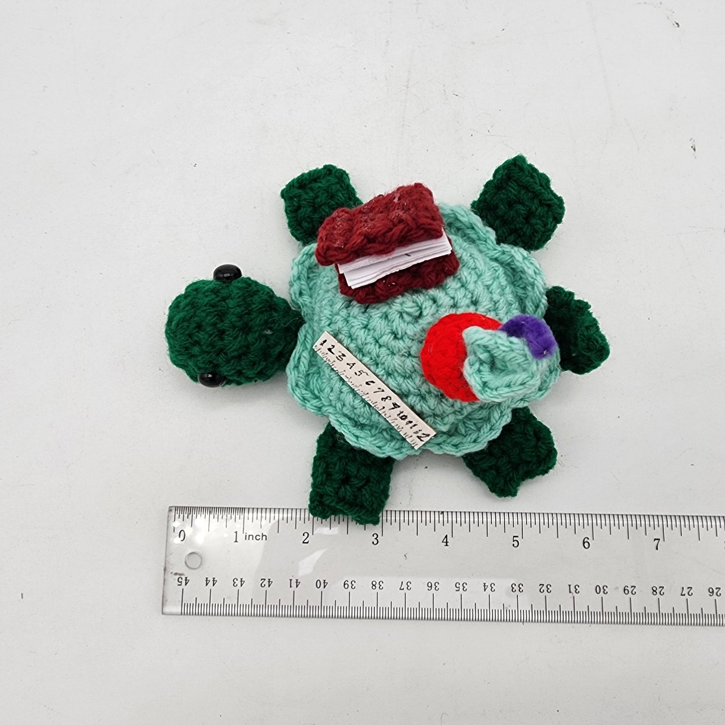 Hand Crocheted Turtle Green Teacher