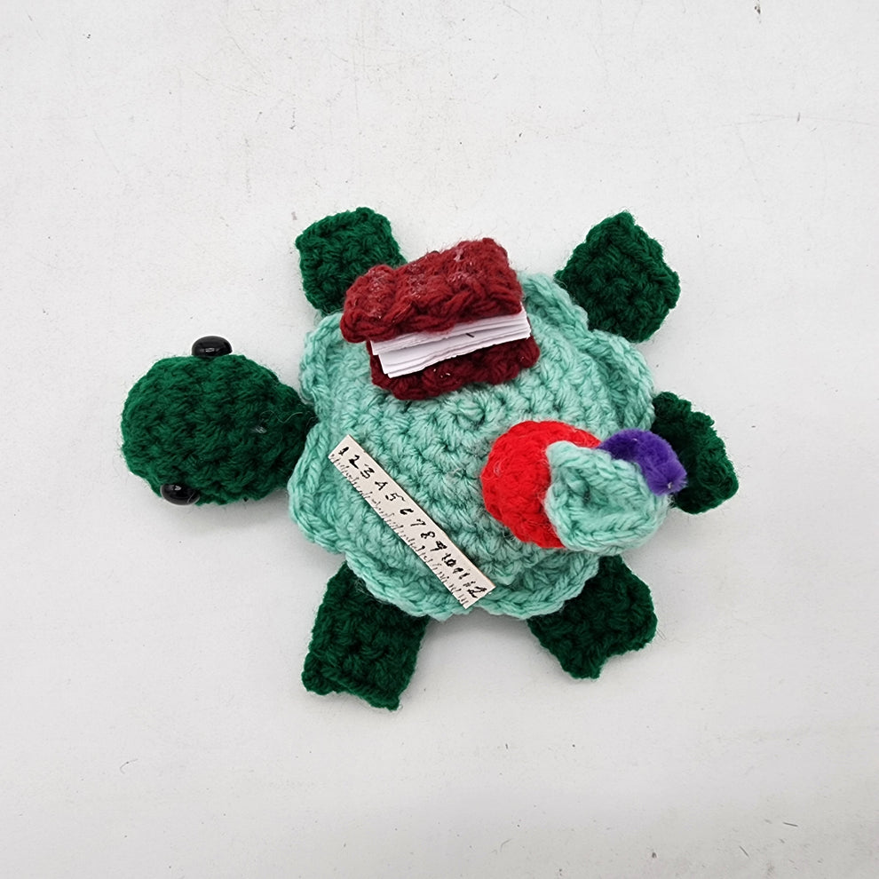Hand Crocheted Turtle Green Teacher Niche Lady Shop