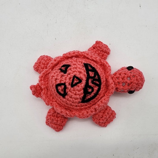 Hand Crocheted Turtle  Jack O Lantern