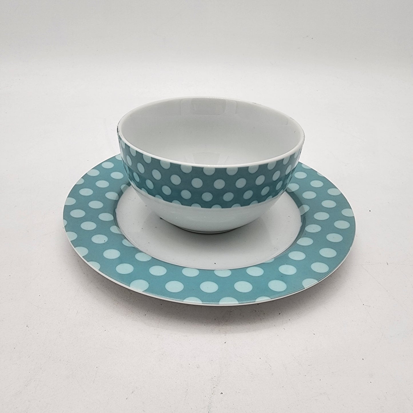 Cake Boss Bowl and Plate Set Blue