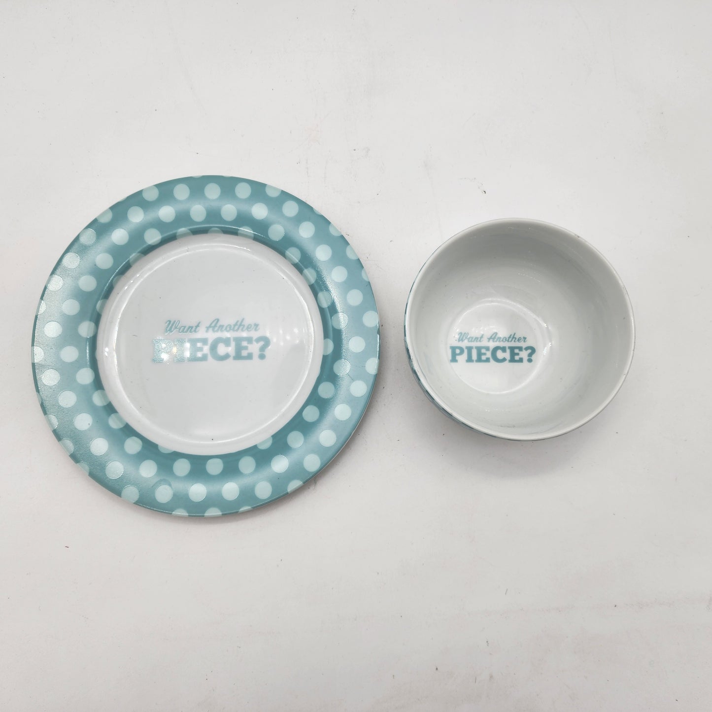 Cake Boss Bowl and Plate Set Blue