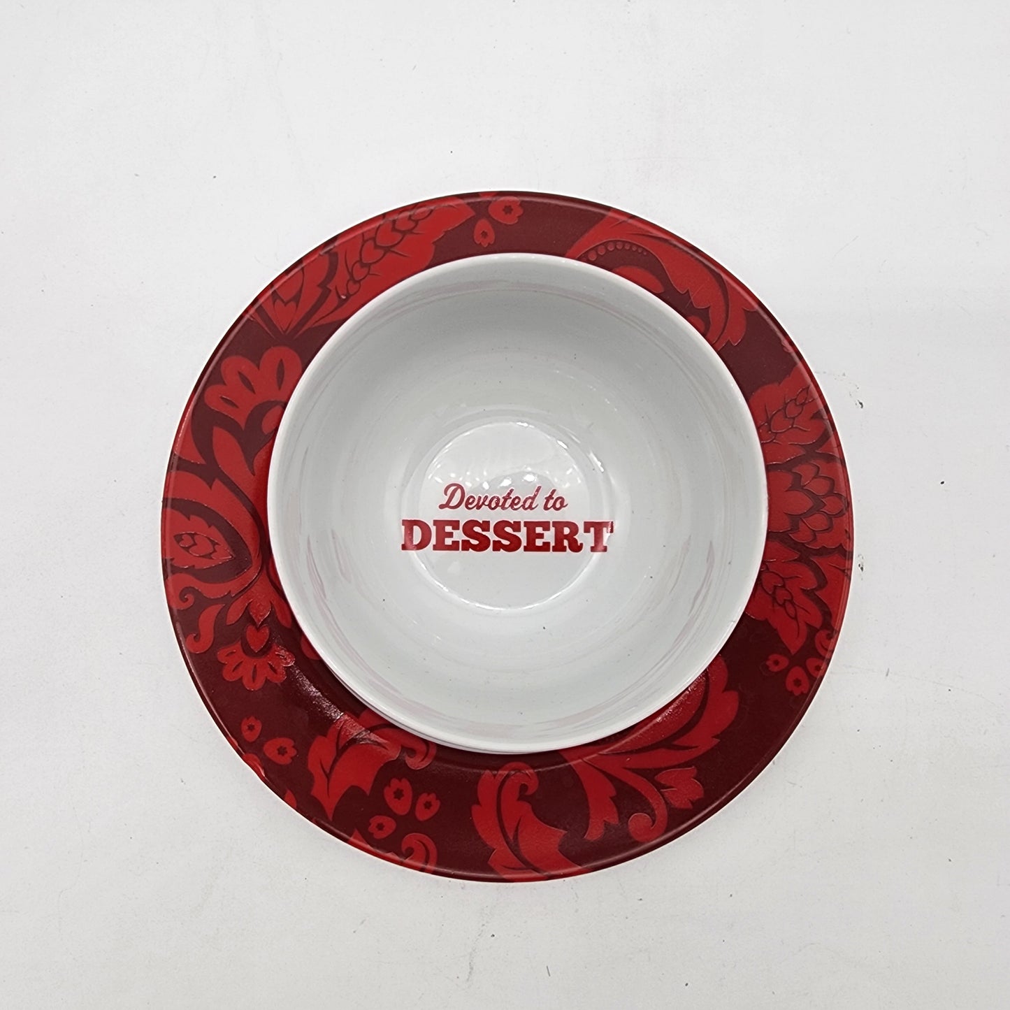 Cake Boss Bowl and Plate Set Red