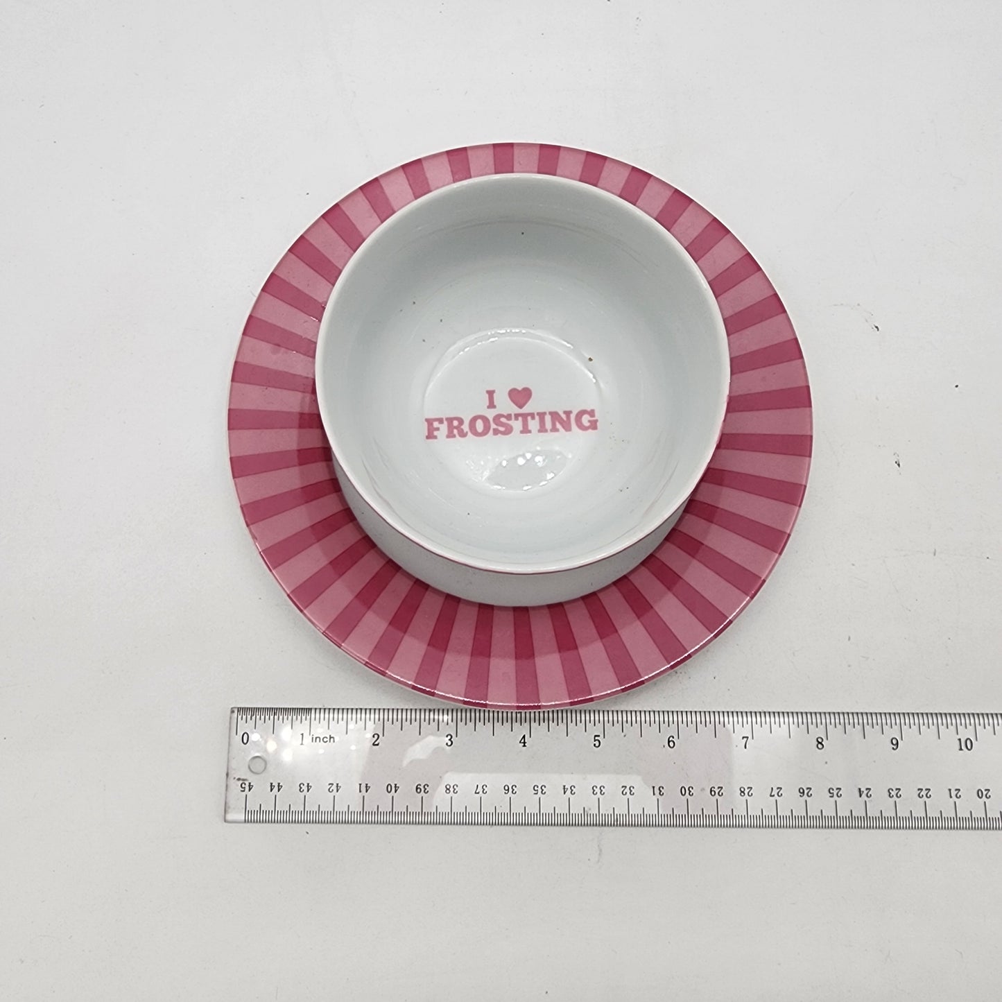 Cake Boss Bowl and Plate Set Pink