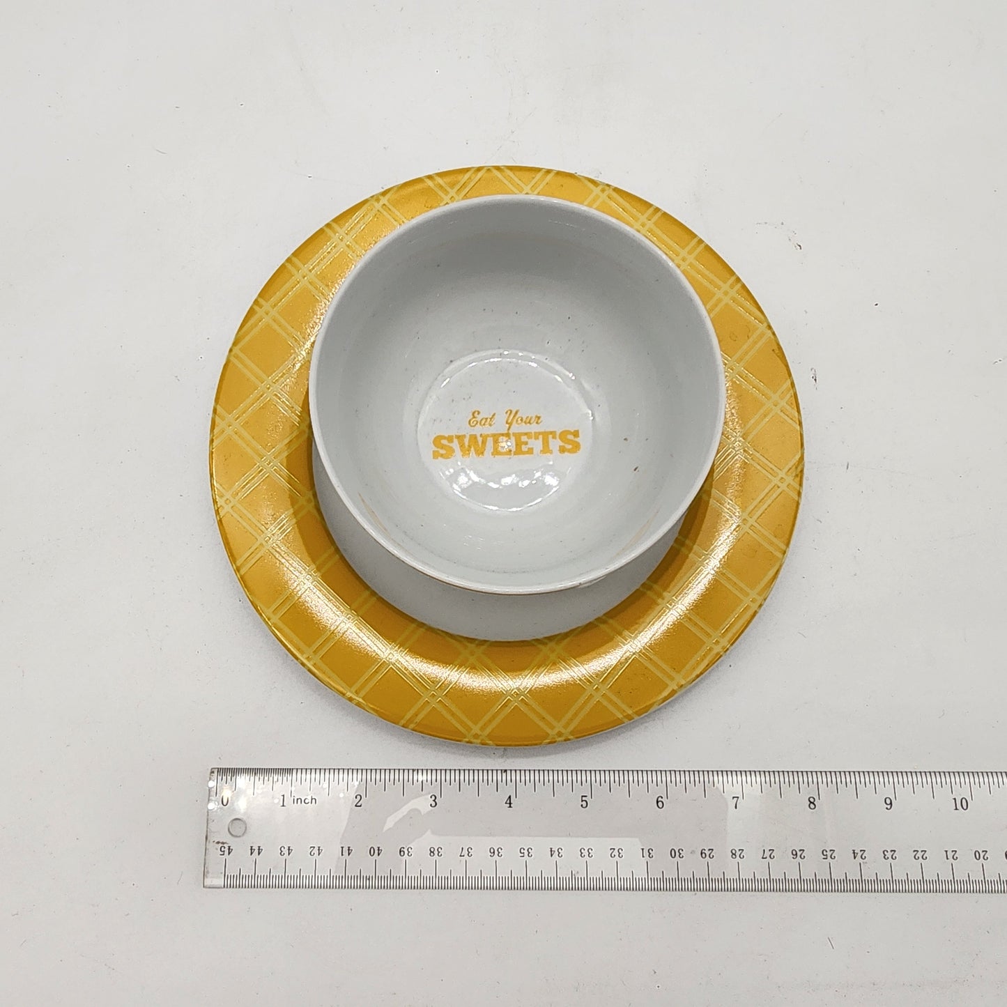 Cake Boss Bowl and Plate Set Yellow