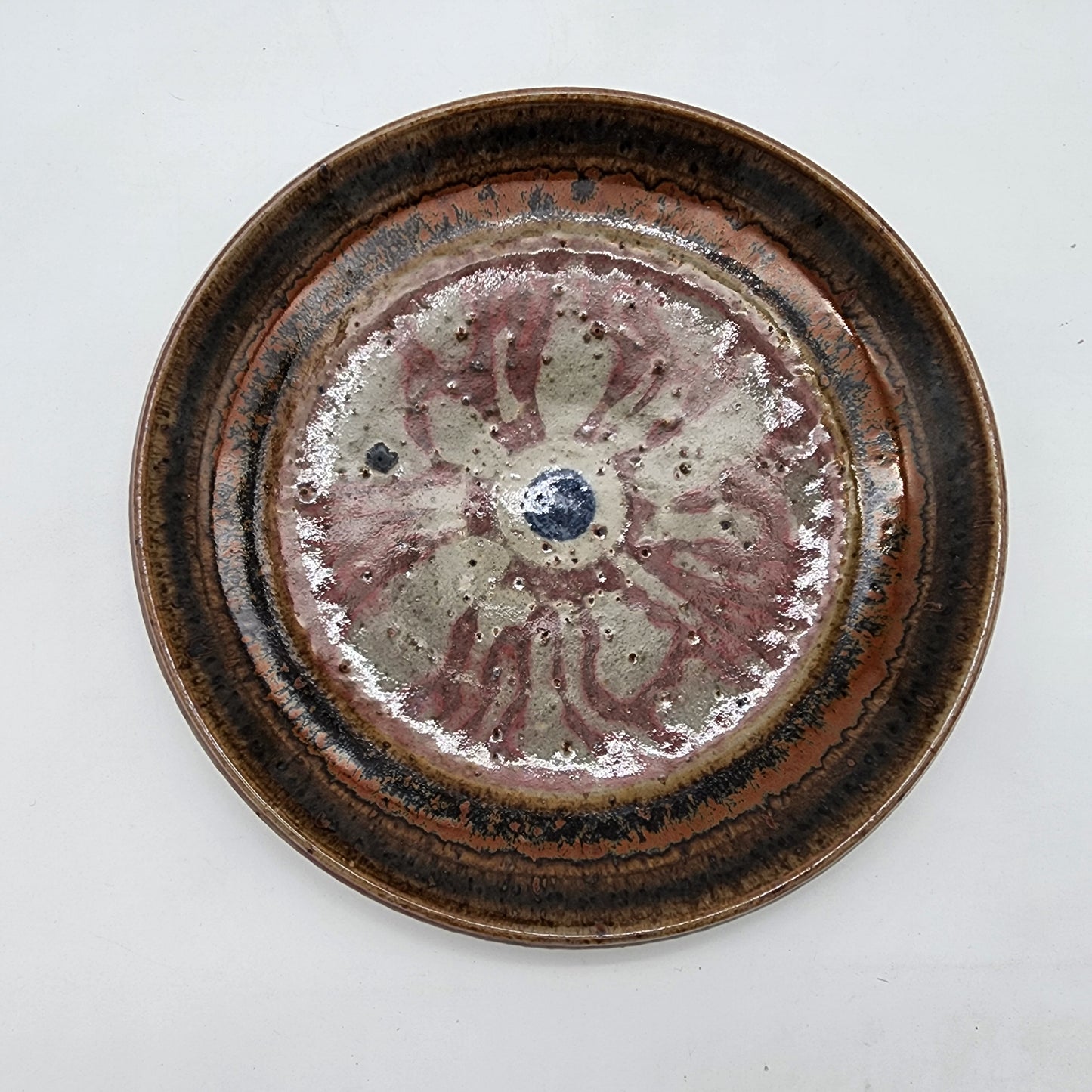 Stoneware Art Pottery Plate