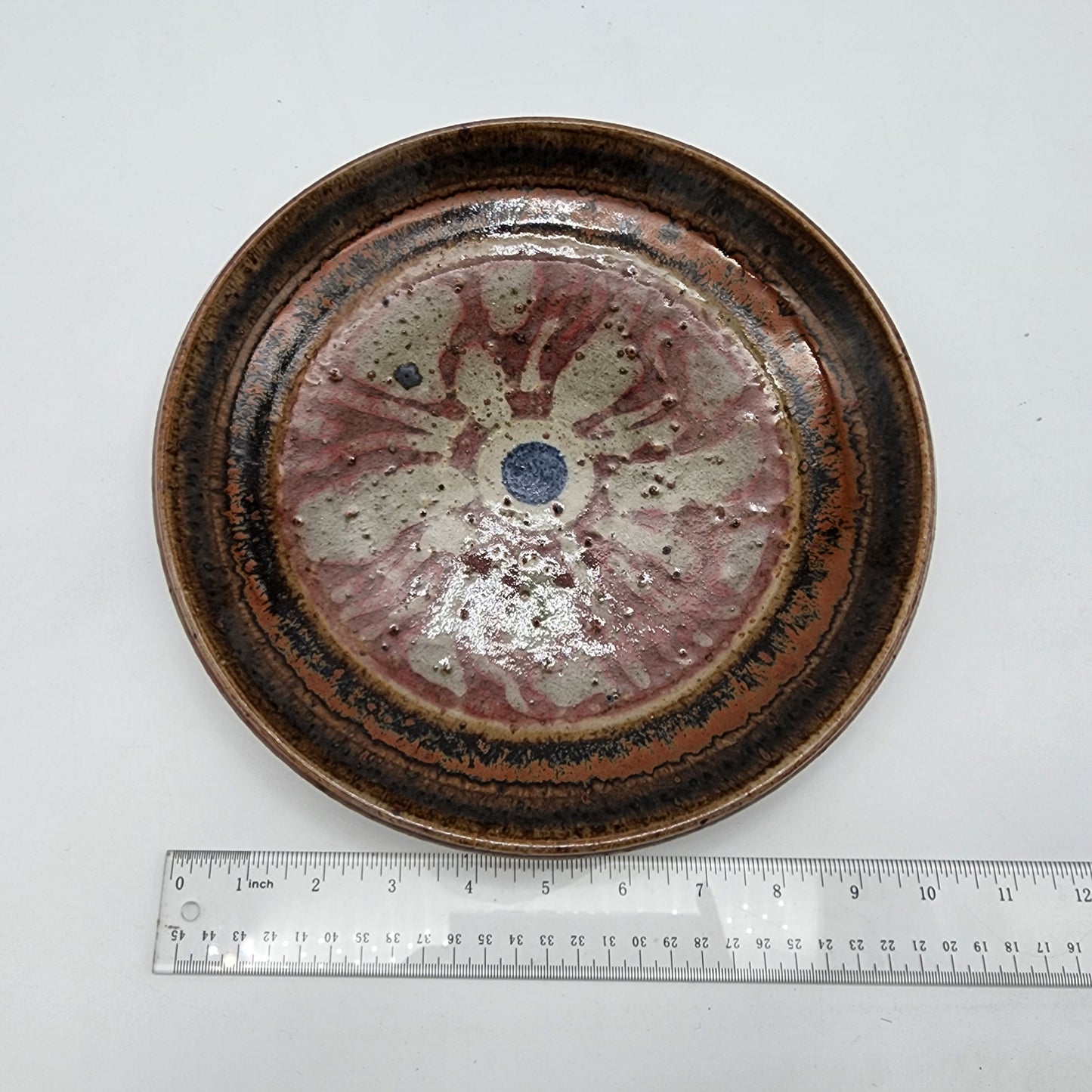 Stoneware Art Pottery Plate