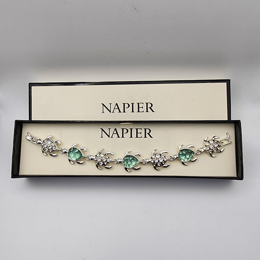 Napier Sea Turtle Rhinestone Bracelet