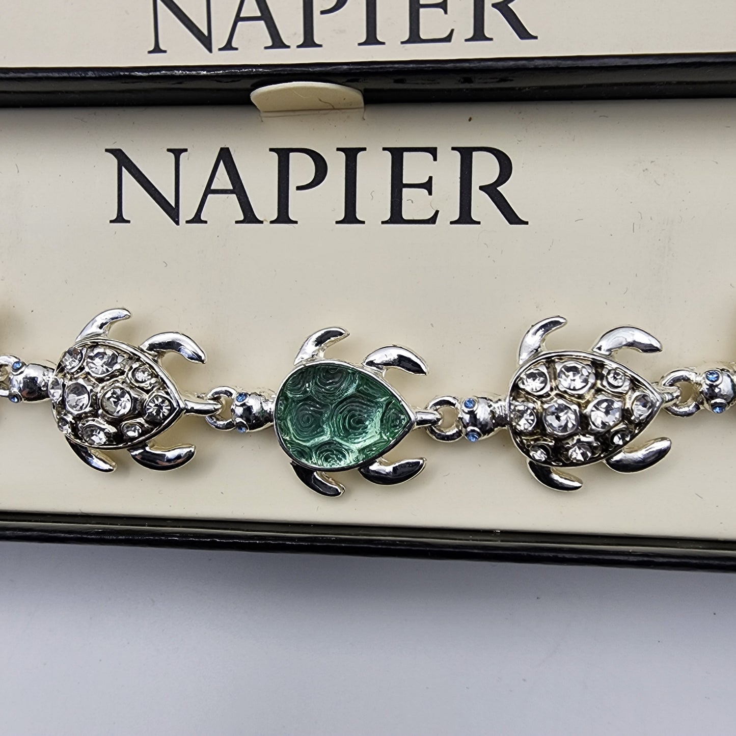 Napier Sea Turtle Rhinestone Bracelet