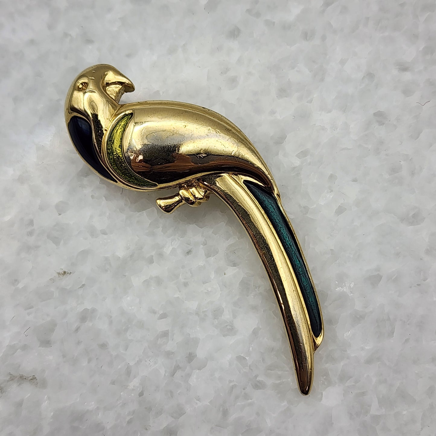 Liz Claiborne Parrot Brooch