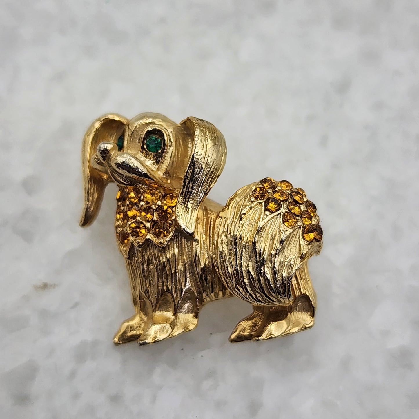 Small Vintage Dog Brooch