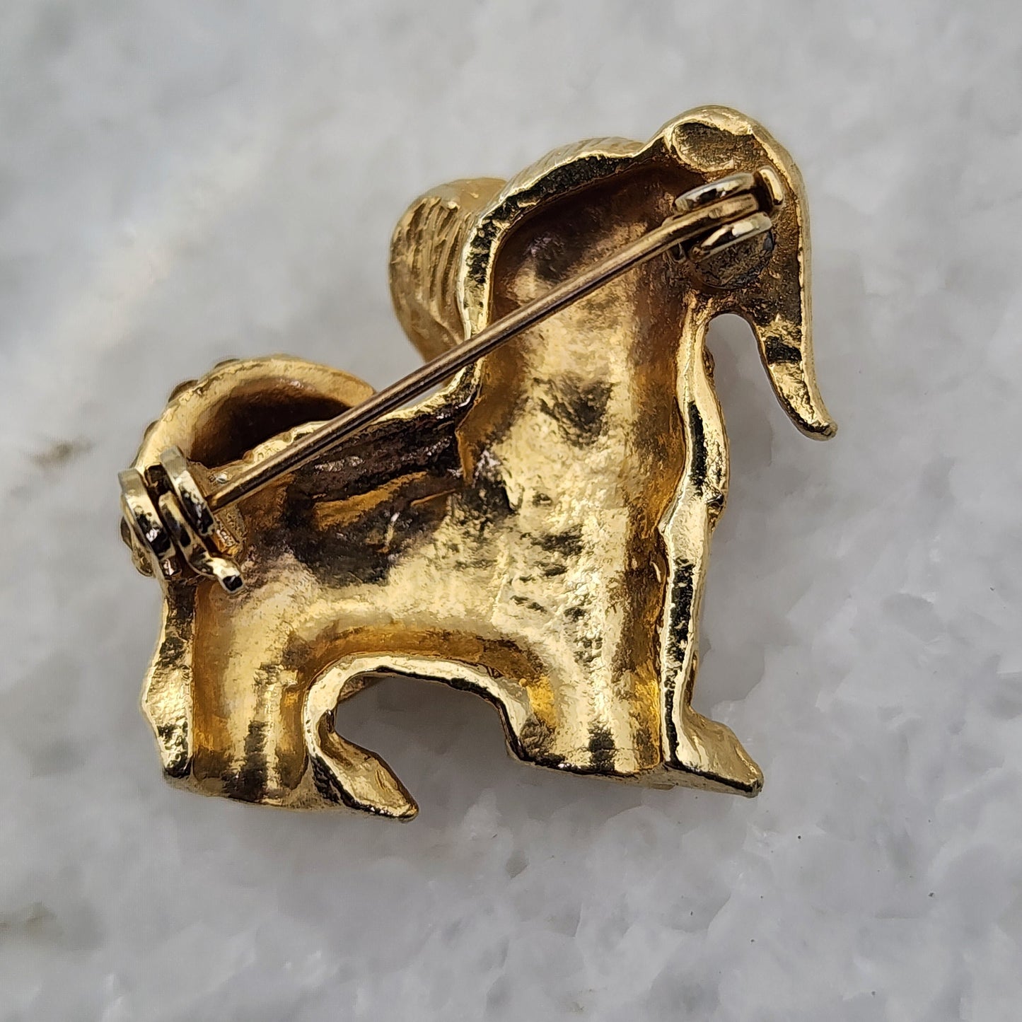 Small Vintage Dog Brooch