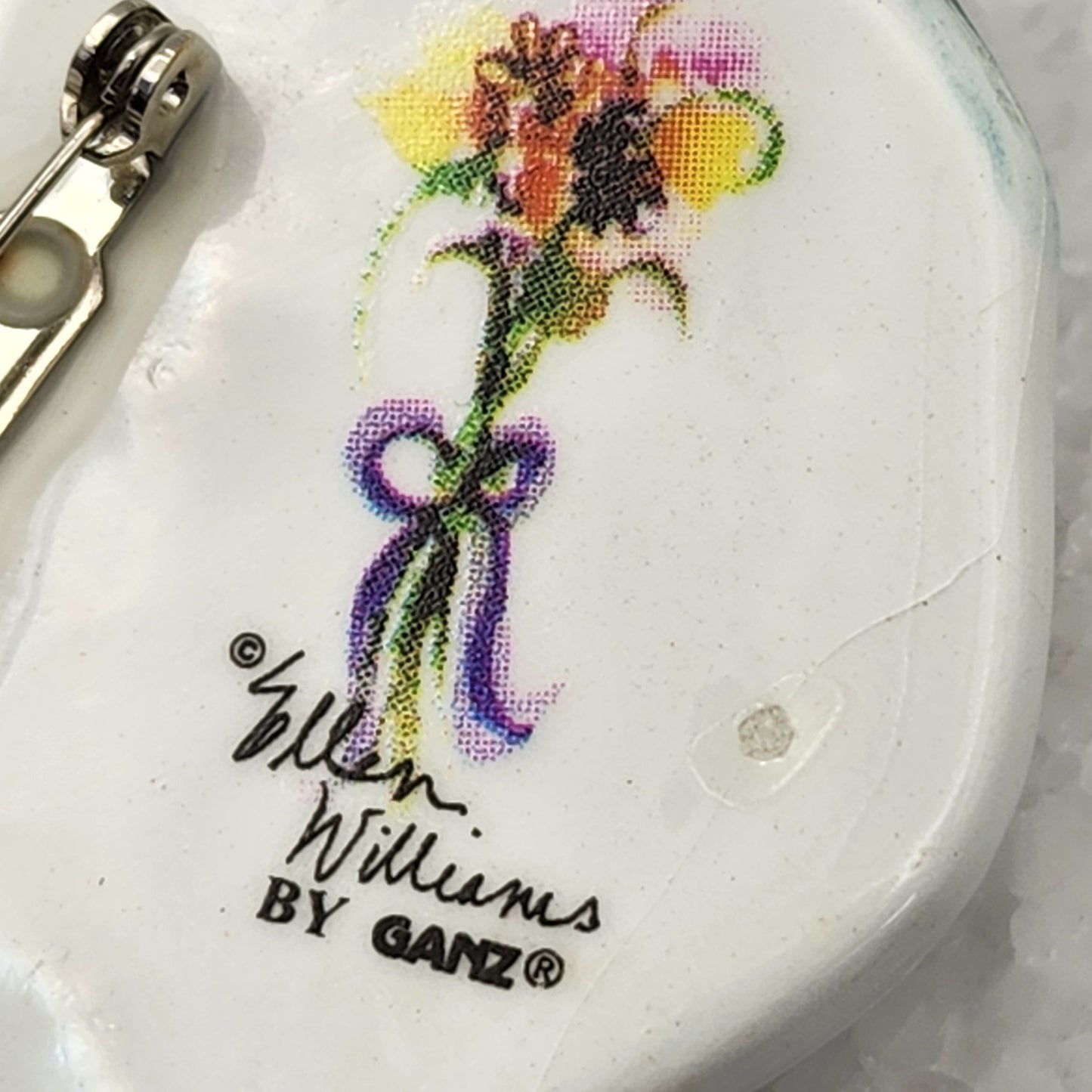 Ellen Williams by Ganz Ceramic Brooch