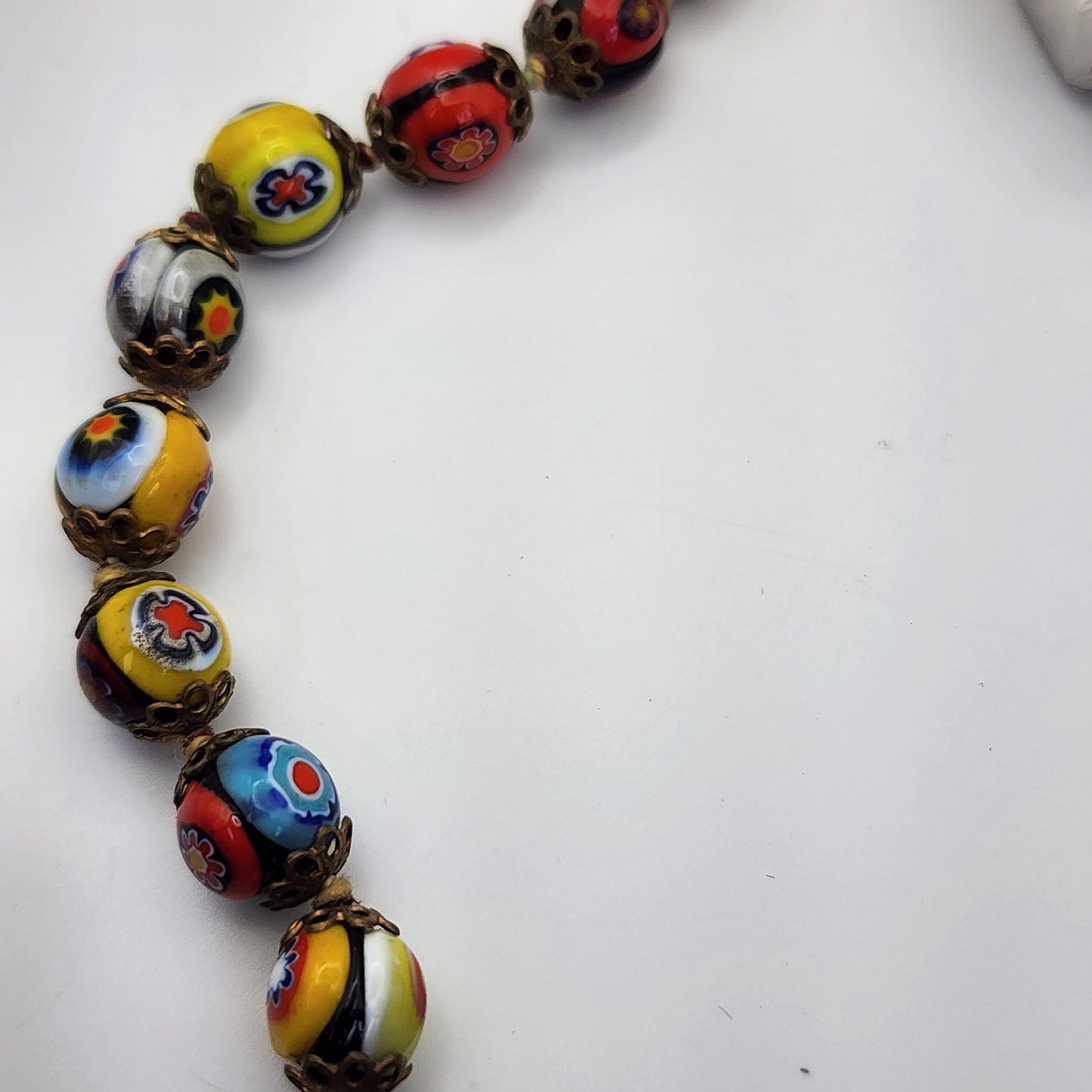 Venetian Murano Glass Beaded Necklace 26"