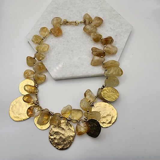 Kenneth Jay Lane Citrine Necklace