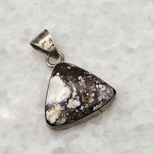 RB Navajo Wild Horse Jasper 925 Sterling Silver Pendant