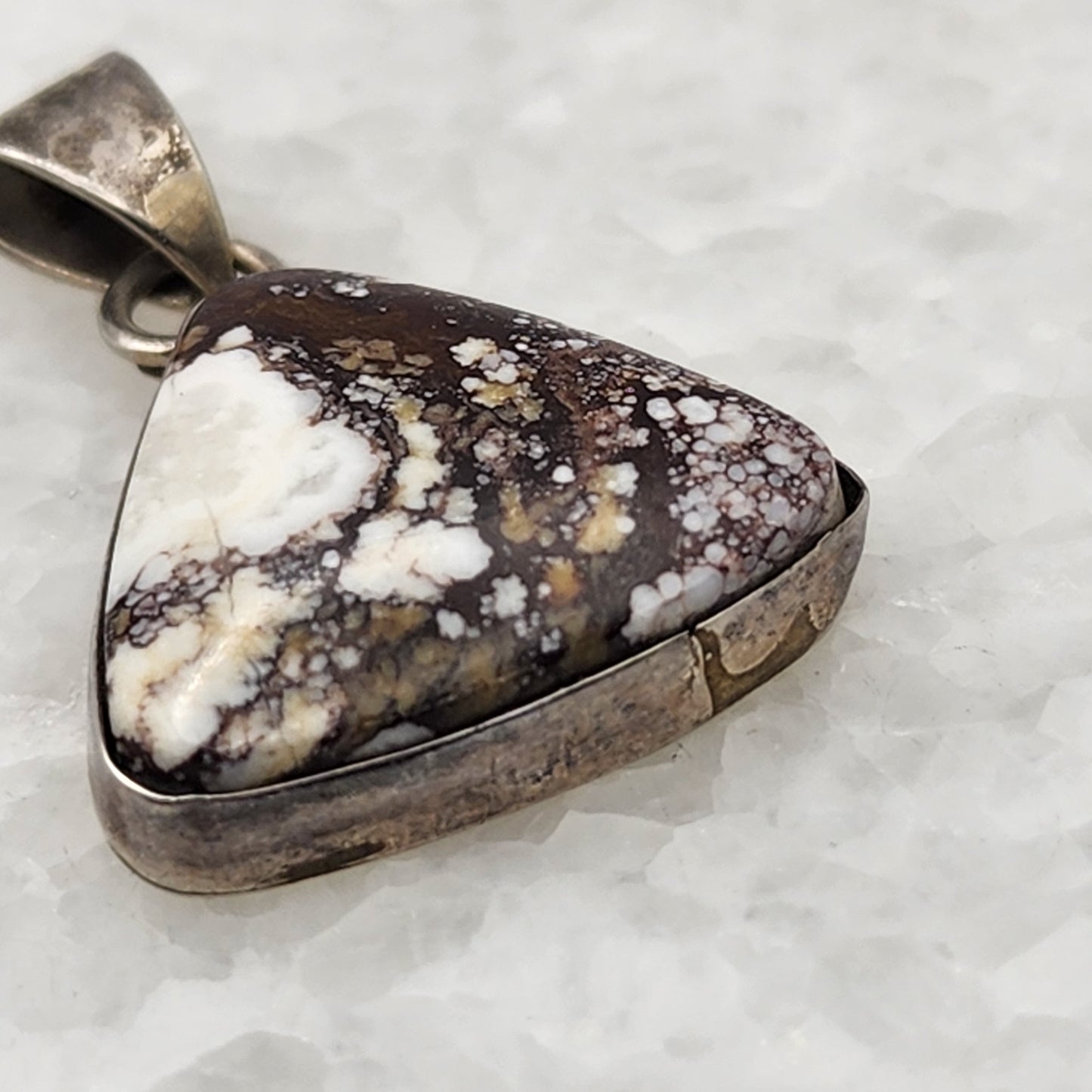 RB Navajo Wild Horse Jasper 925 Sterling Silver Pendant