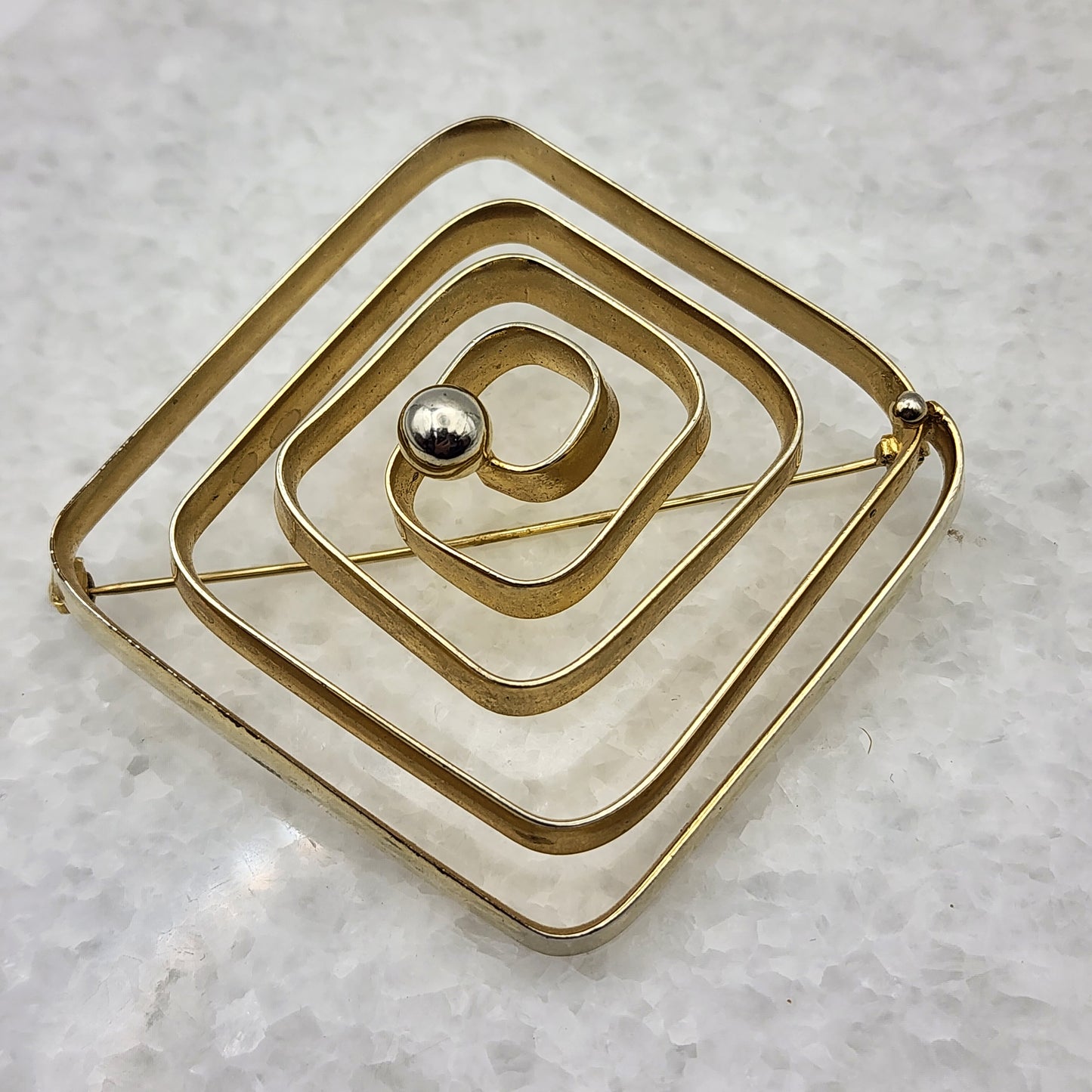 Modernist Maze Brooch