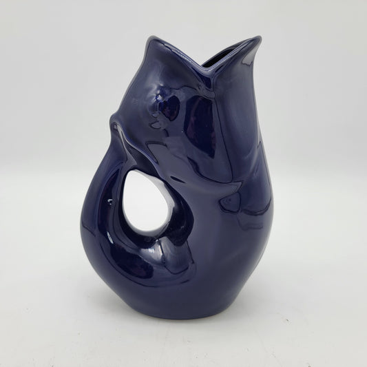 Blue Fish Gurgle Pot Pitcher