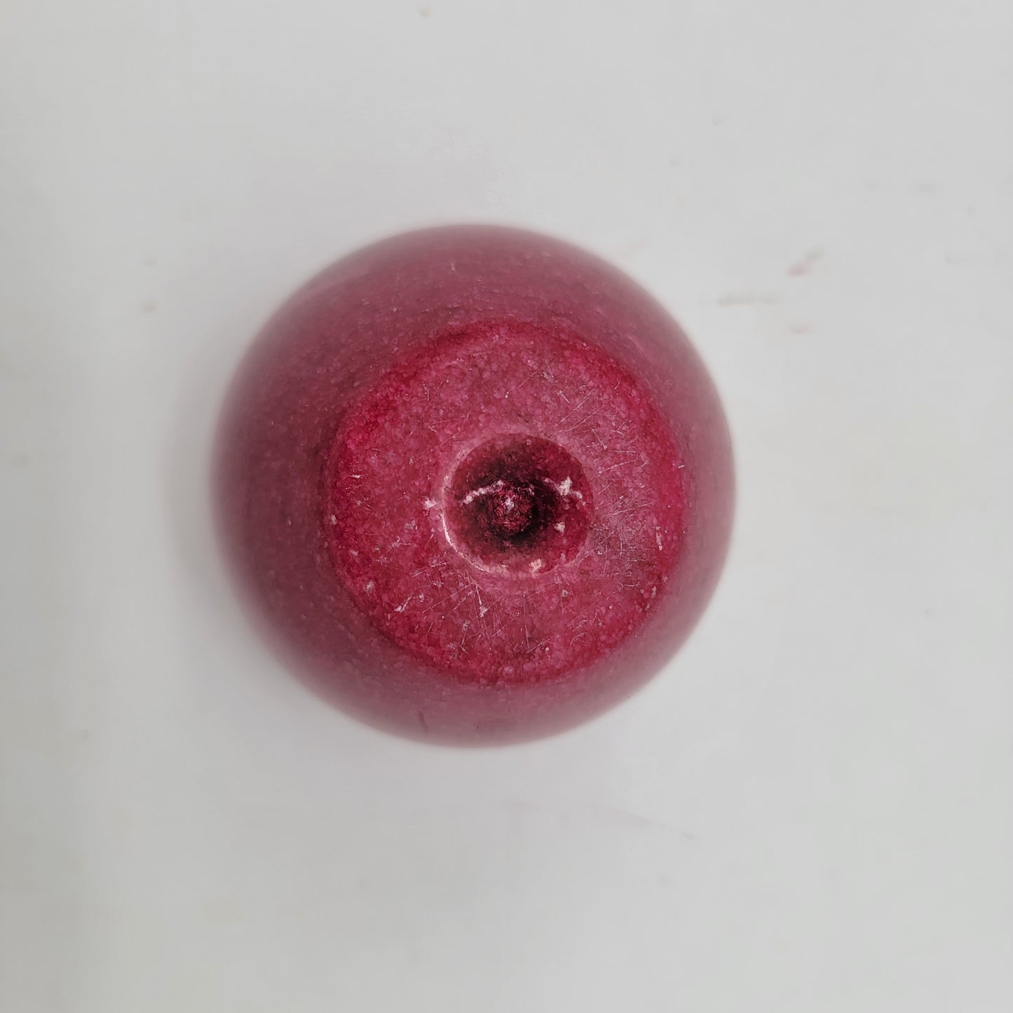 Solid Marble Red Apple Paperweight