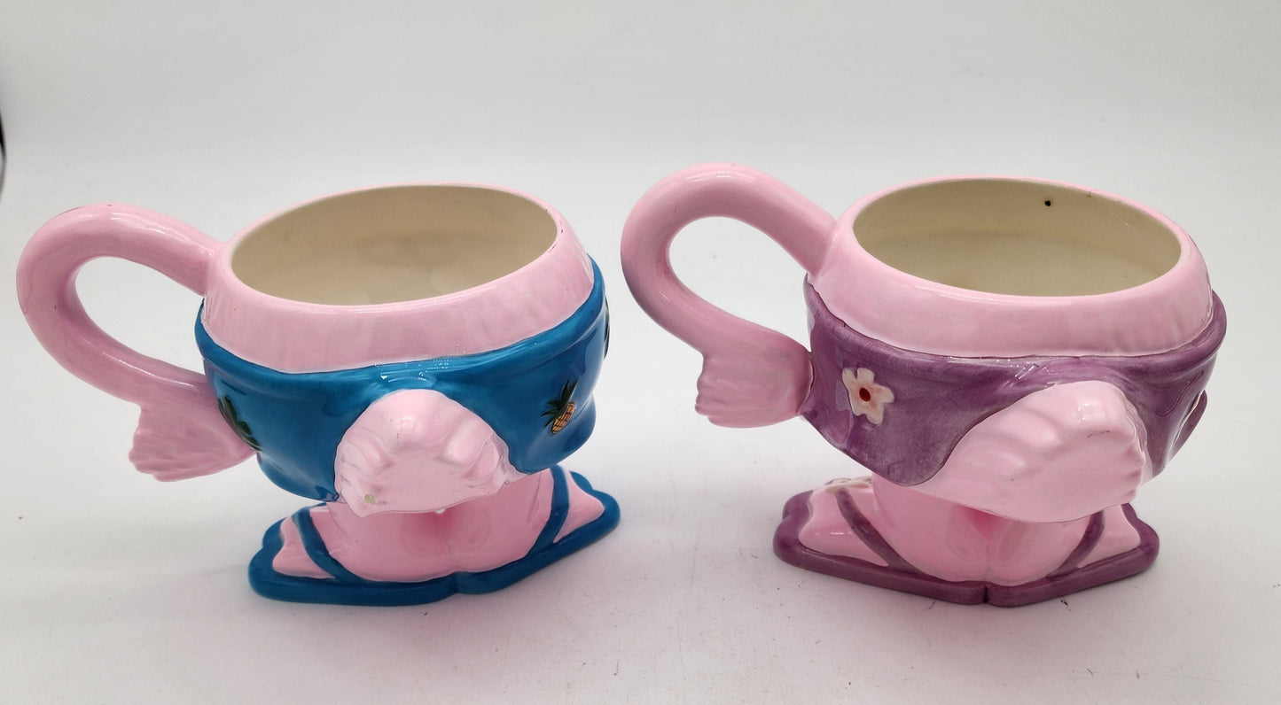 Pair of Flamingo Hotel Mugs