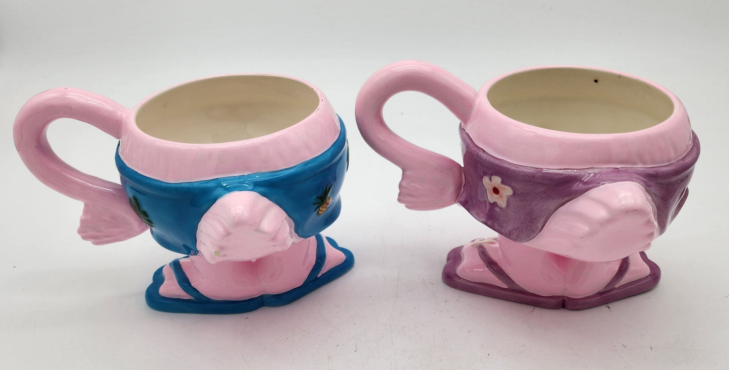 Pair of Flamingo Hotel Mugs