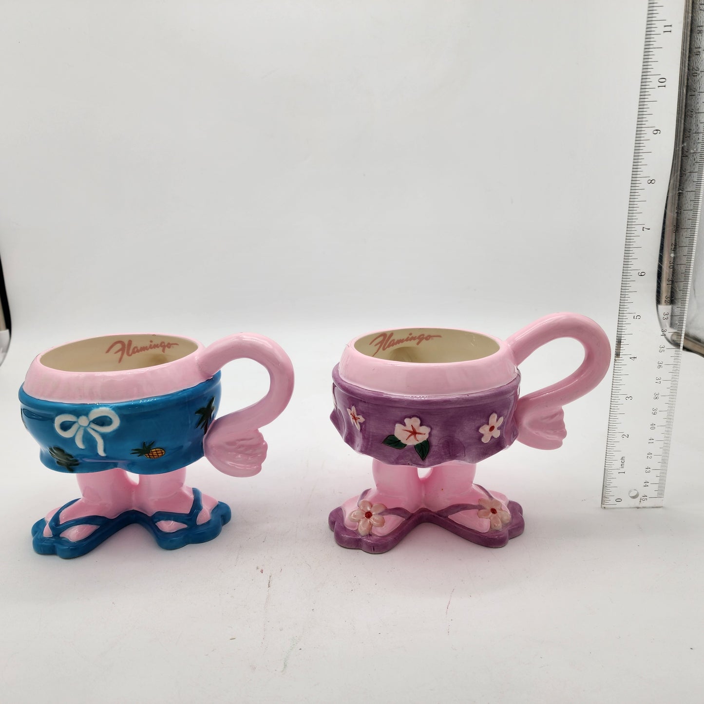 Pair of Flamingo Hotel Mugs