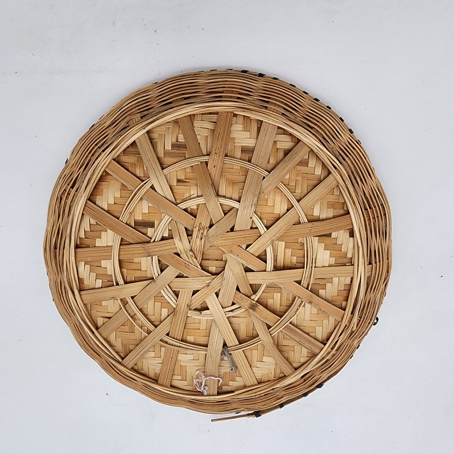 Bark Painting on Bamboo Basket