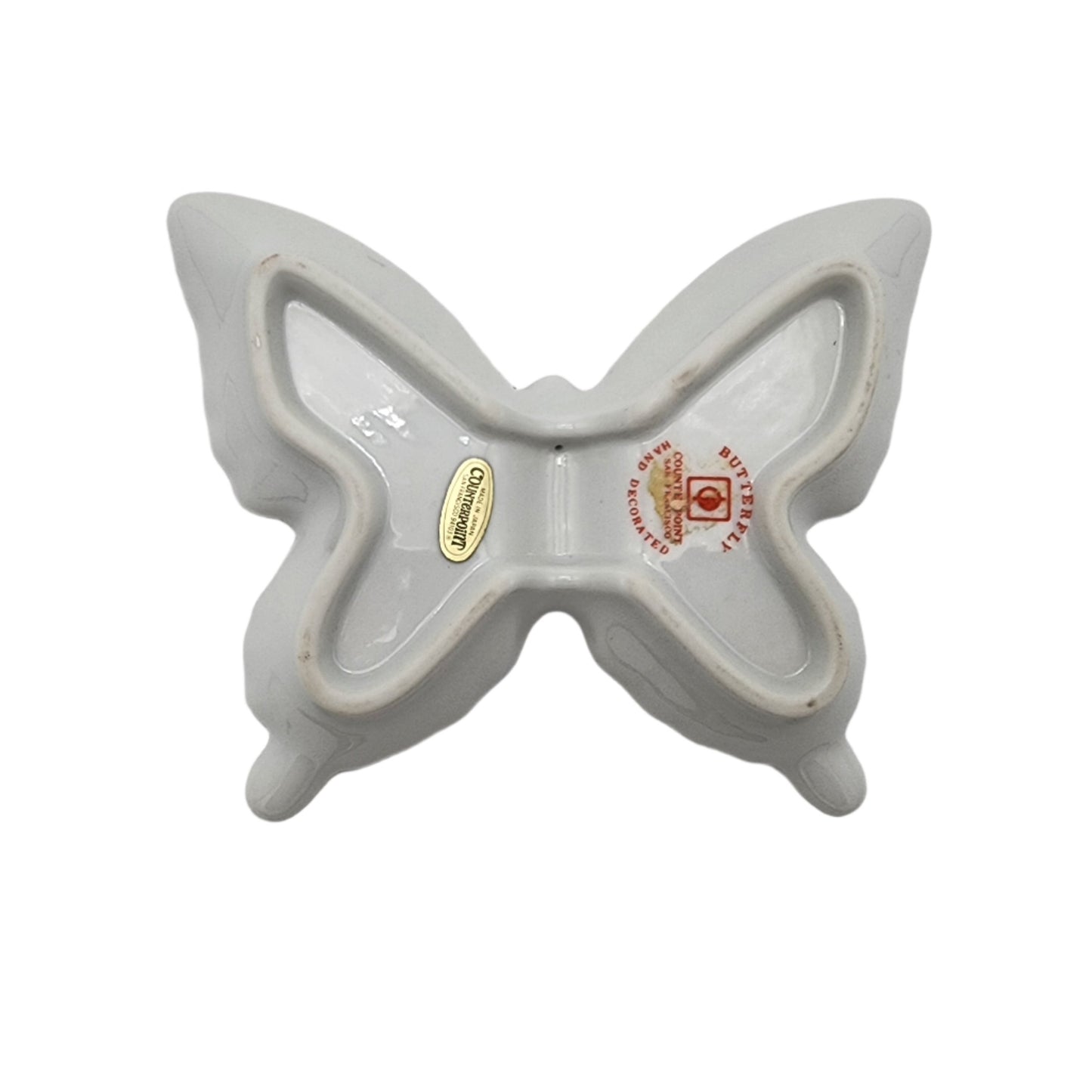 Counterpoint Butterfly Trivet Dish Yellow on Left Wing