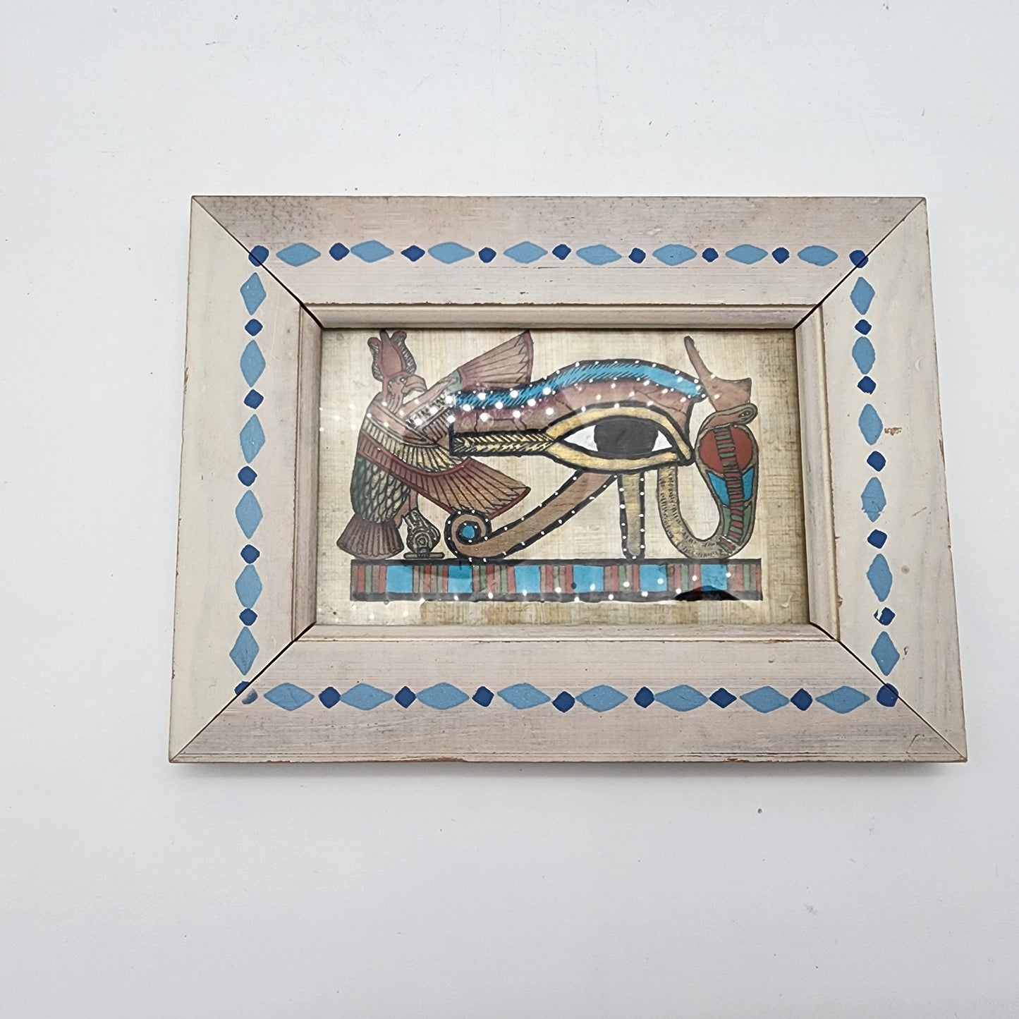 Egyptian Papyrus Painting of Eye of Horus