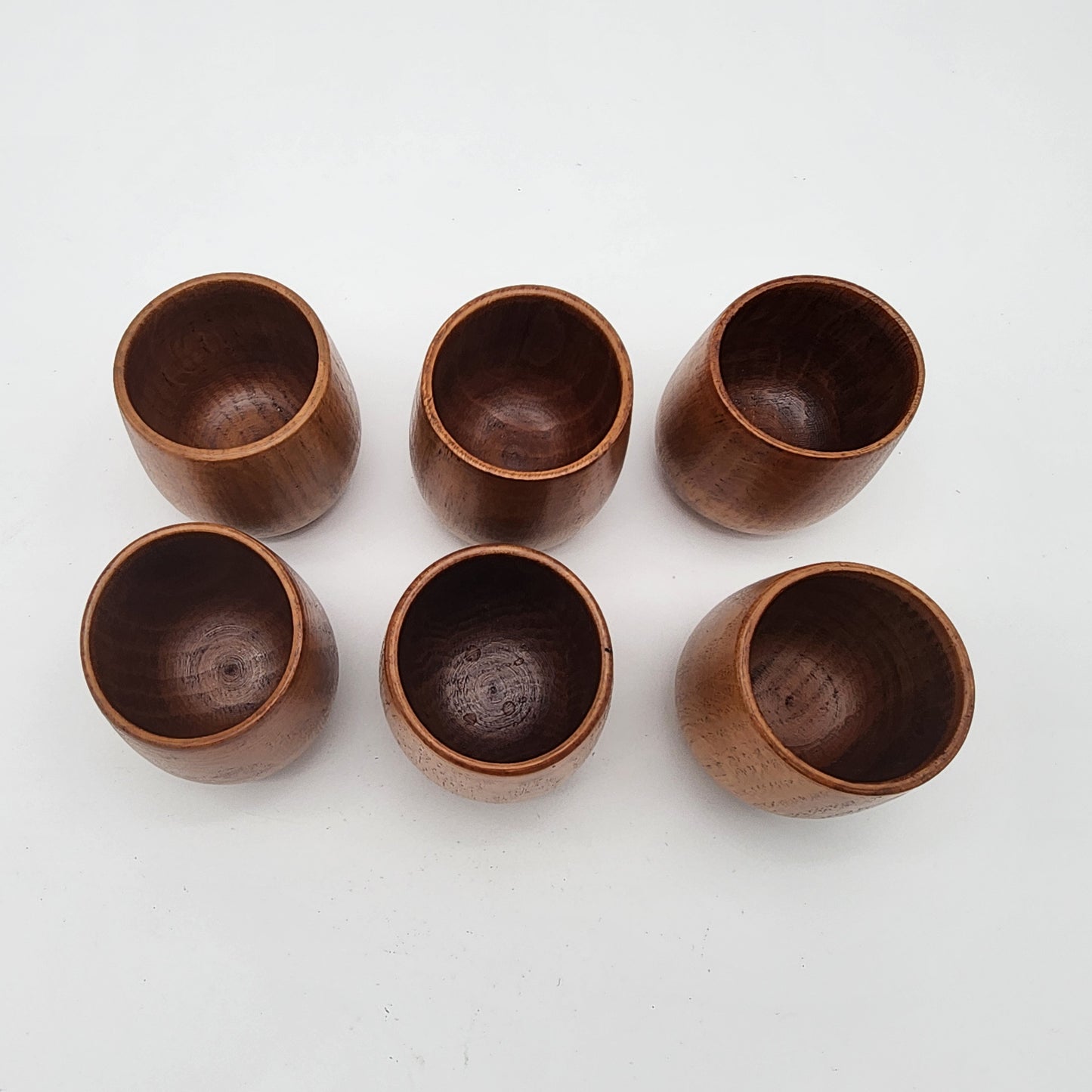 Set of 6 Wood Cups