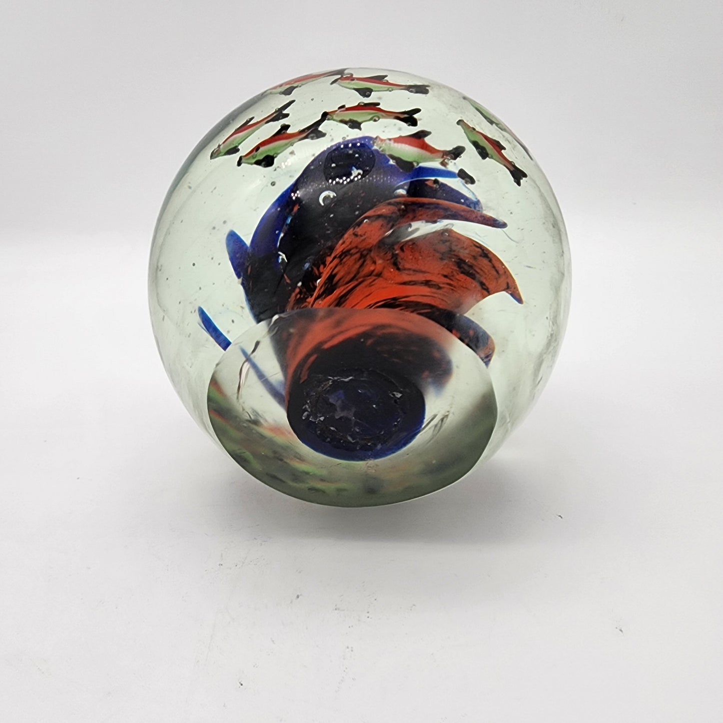 Large Sea Life Aquarium Glass Paperweight