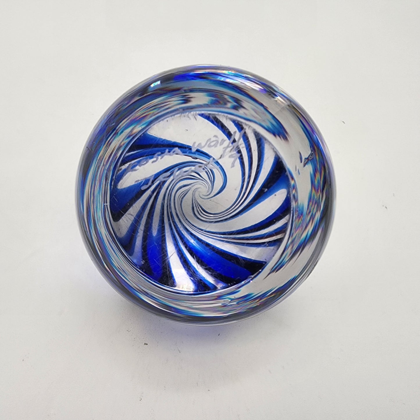 Vintage Kosta Boda Goran Warff Glass Paperweight