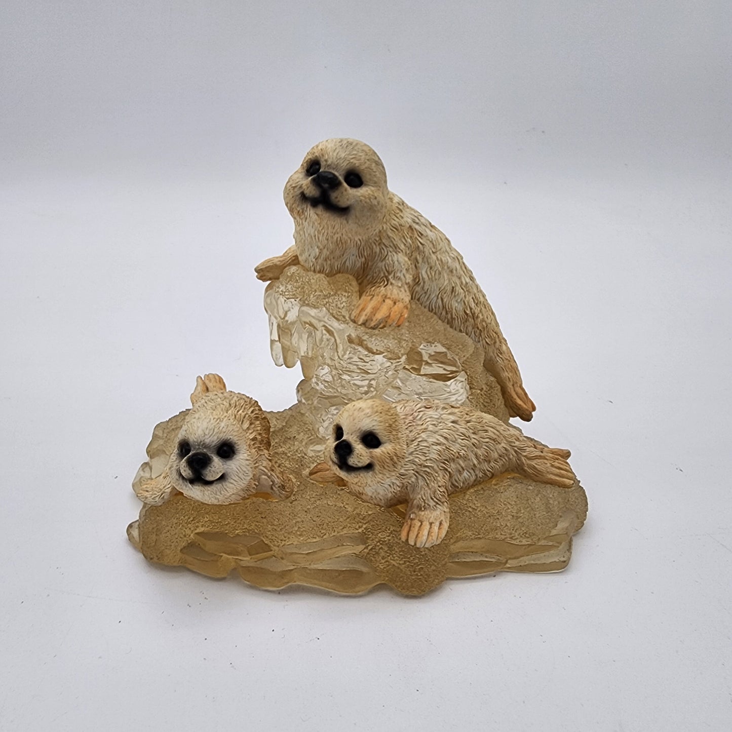 Vintage Seals on Lucite Figurine