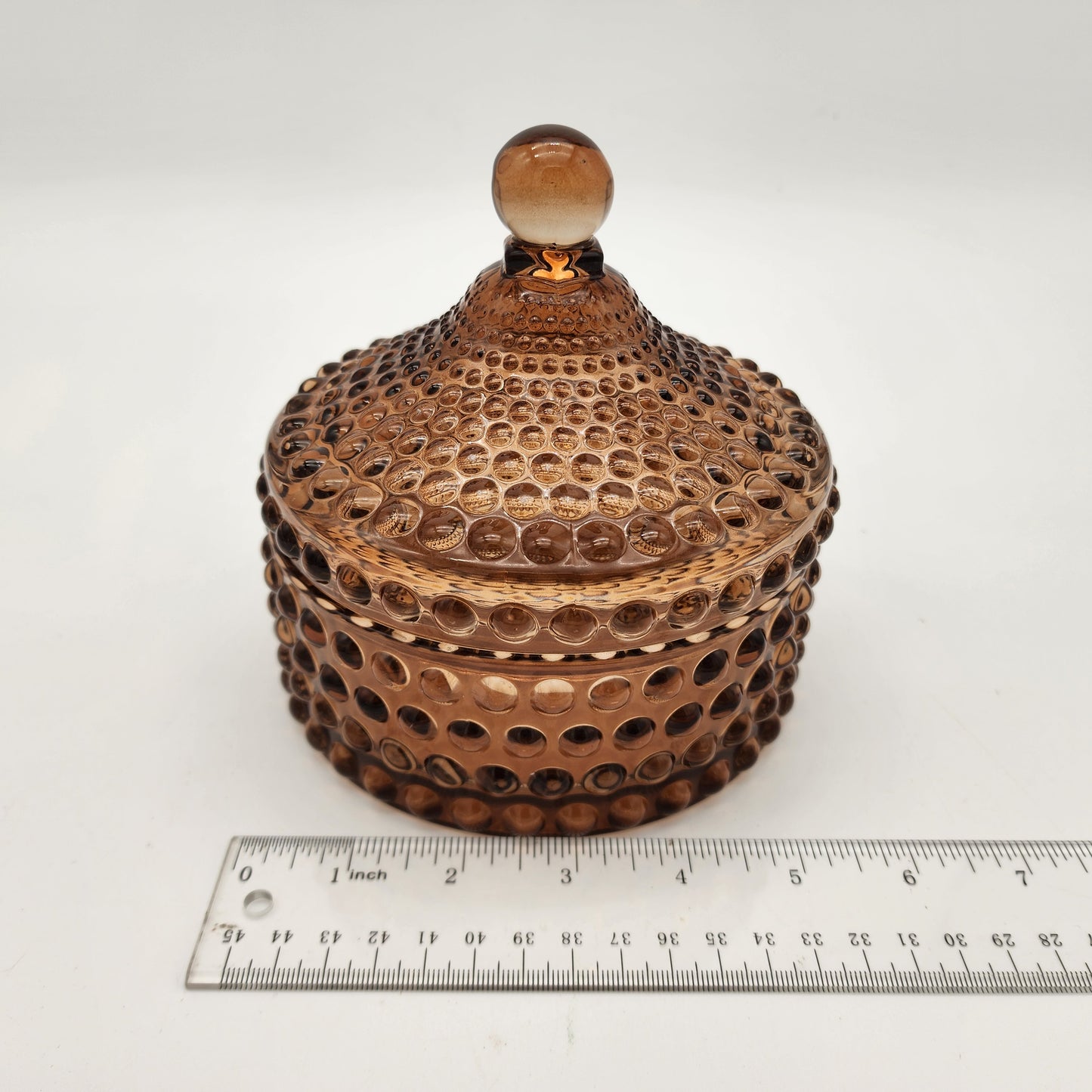 House of Harlow Hobnail Glass Jar