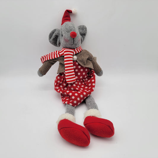 Christmas Mouse Plush Shelf Sitter