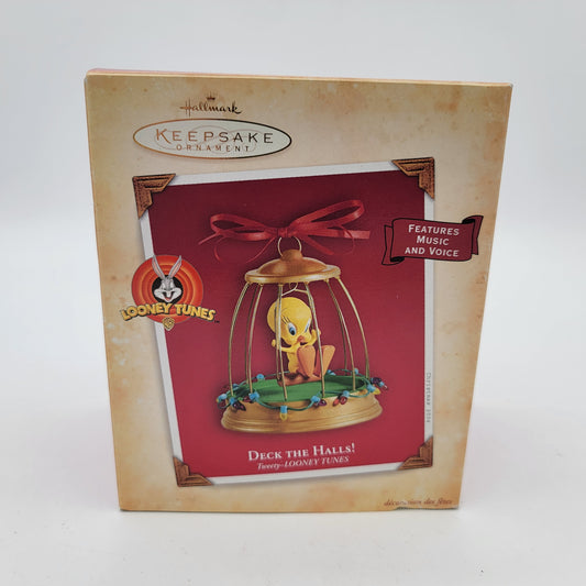 Hallmark Ornament  Tweety Bird Deck the Halls