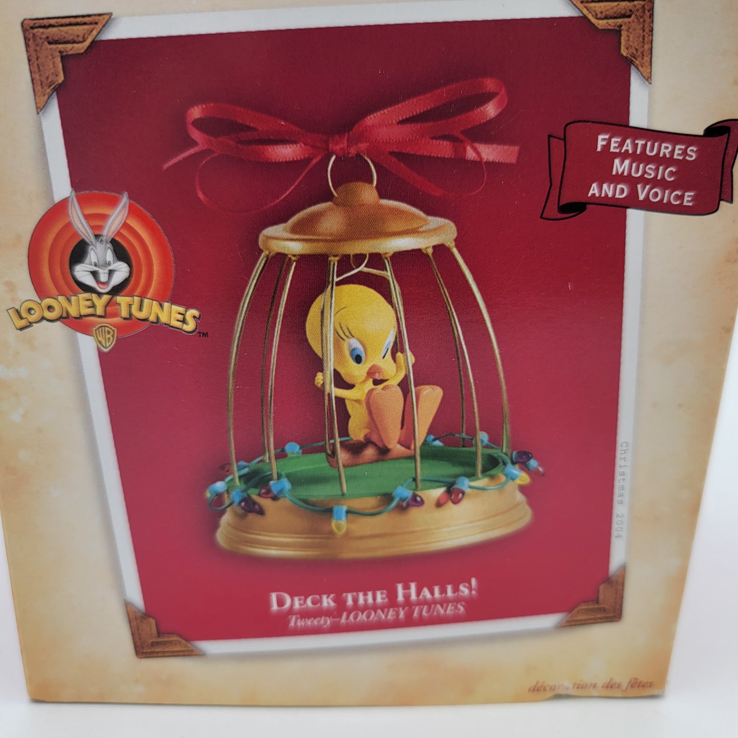 Hallmark Ornament  Tweety Bird Deck the Halls