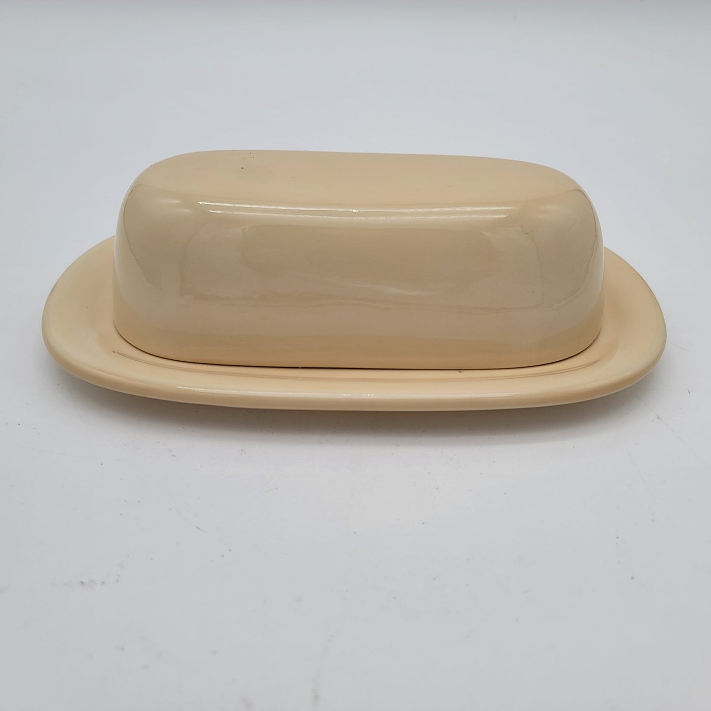 Pottery Barn Butter Dish Sousalito Amber