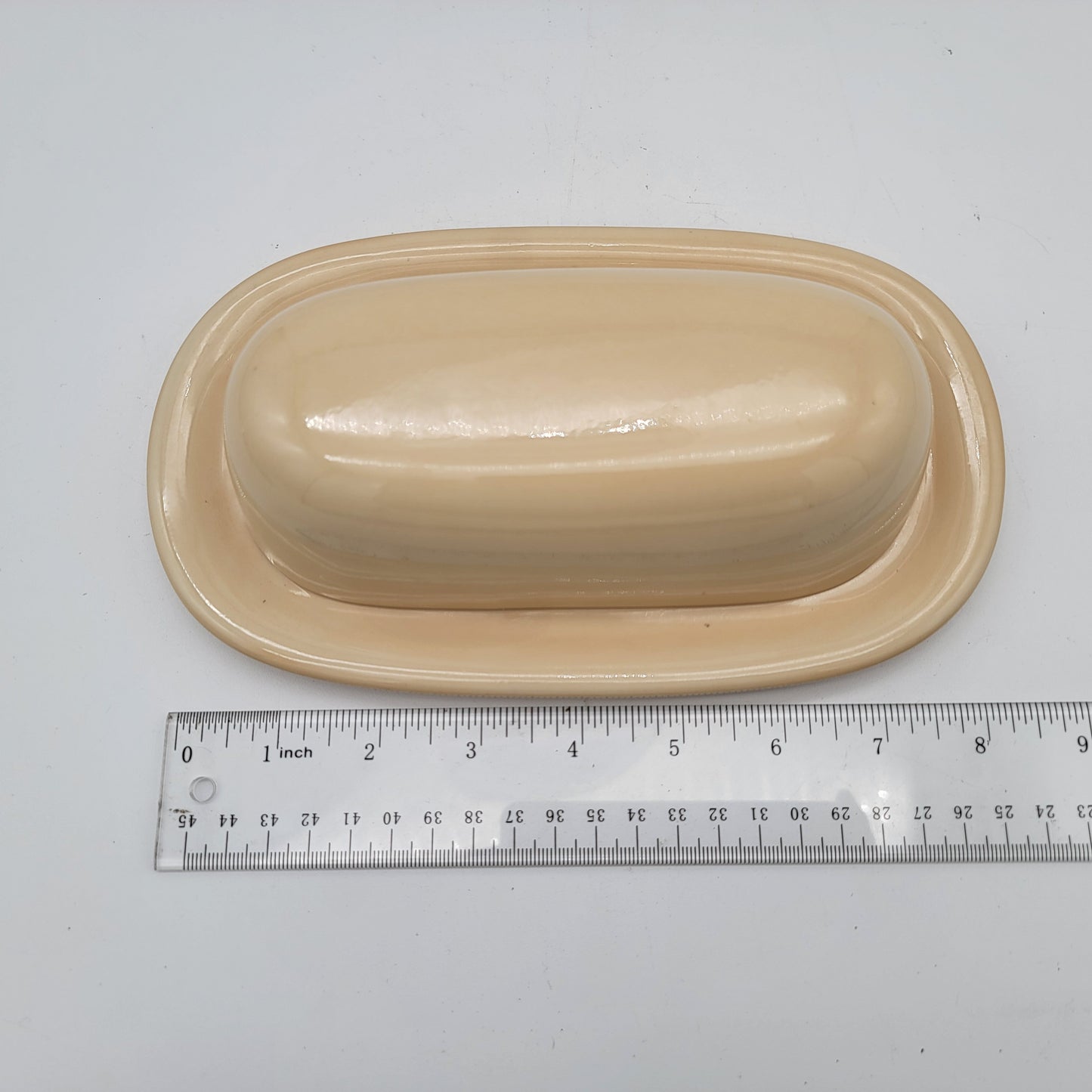 Pottery Barn Butter Dish Sousalito Amber