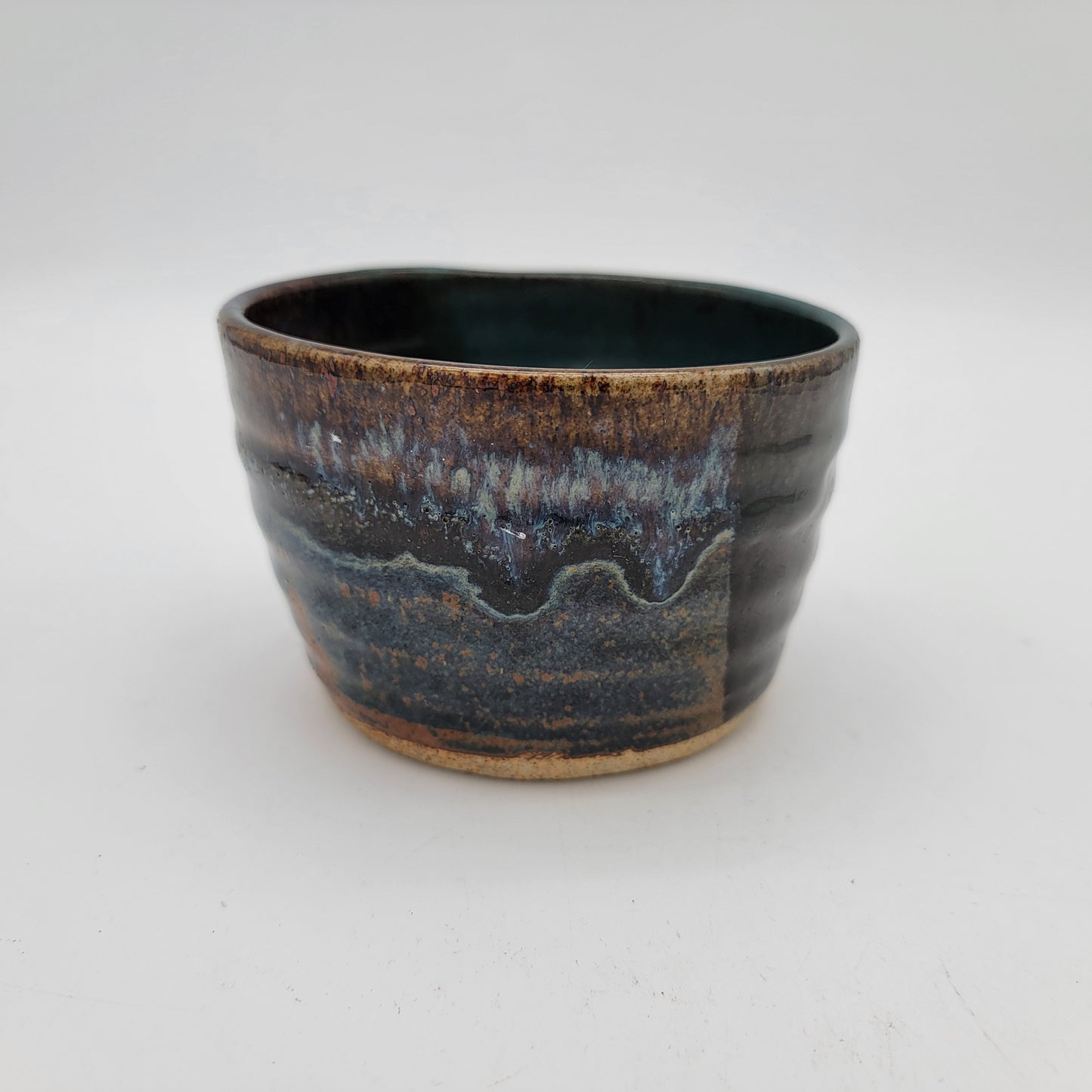 Pottery Planter Turquoise Glaze