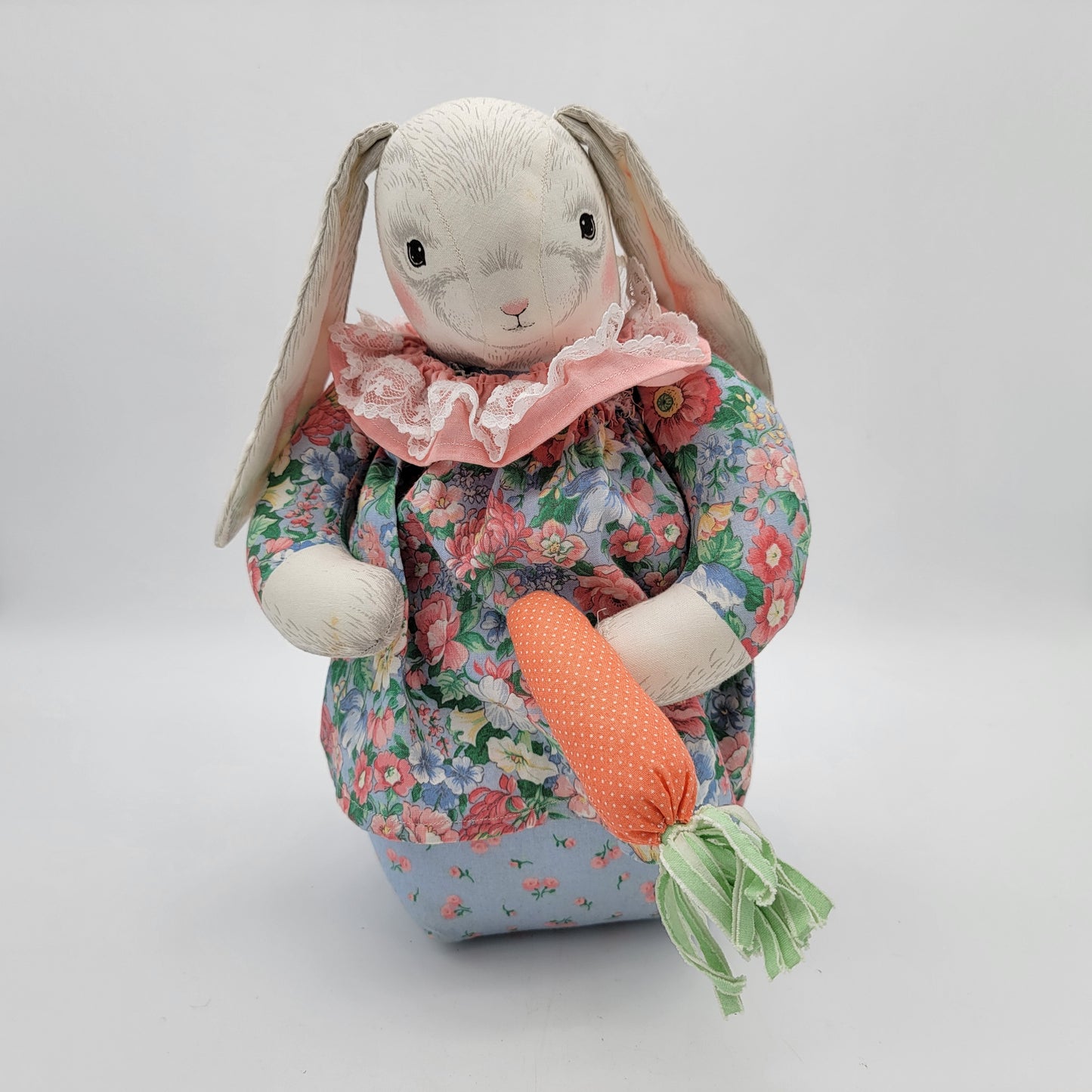 Vintage Fabric Bunny Plush