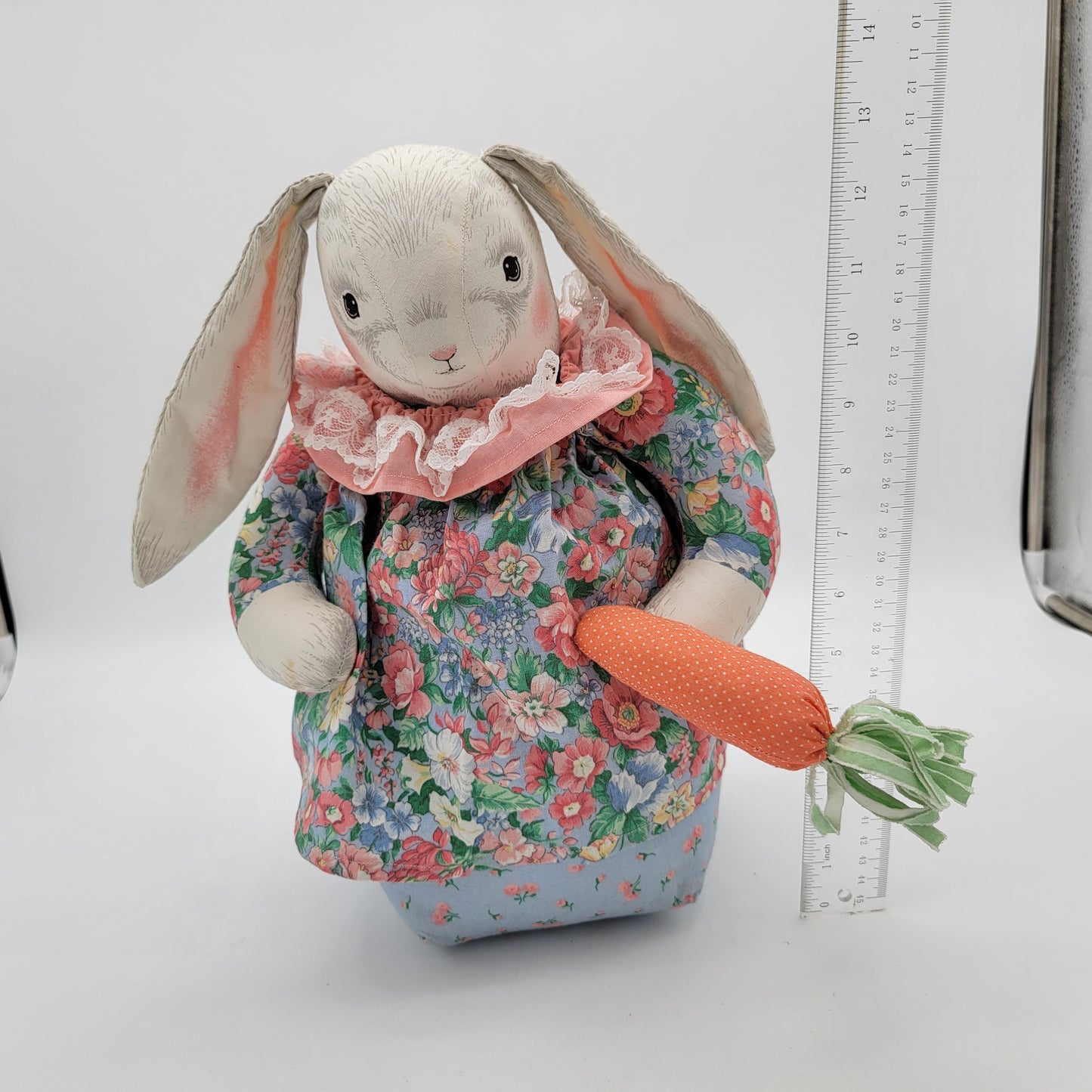 Vintage Fabric Bunny Plush