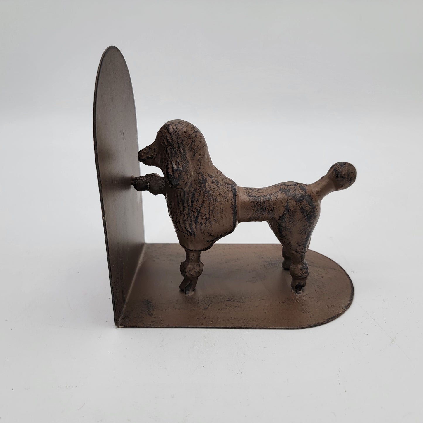 Single Metal Poodle Bookend