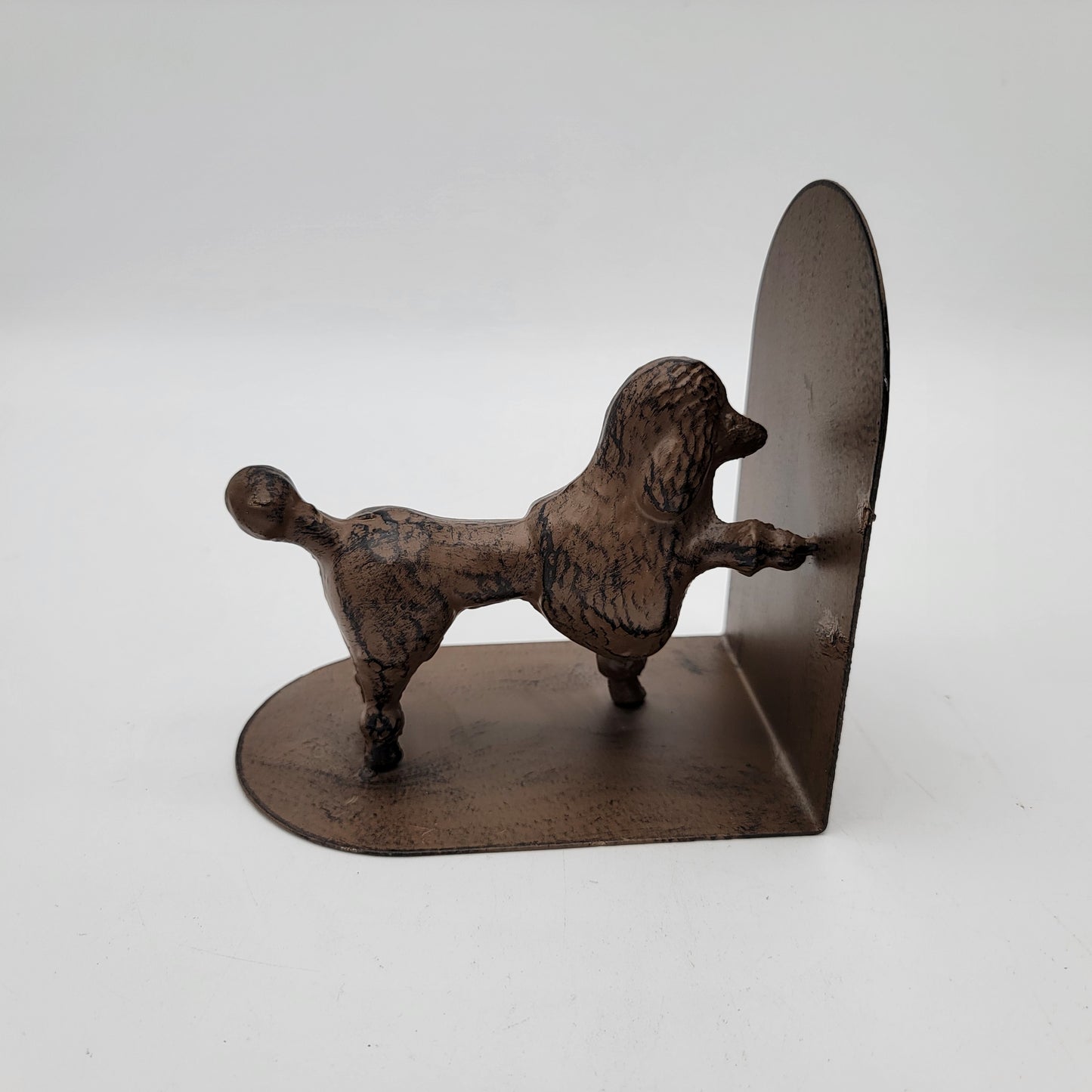 Single Metal Poodle Bookend