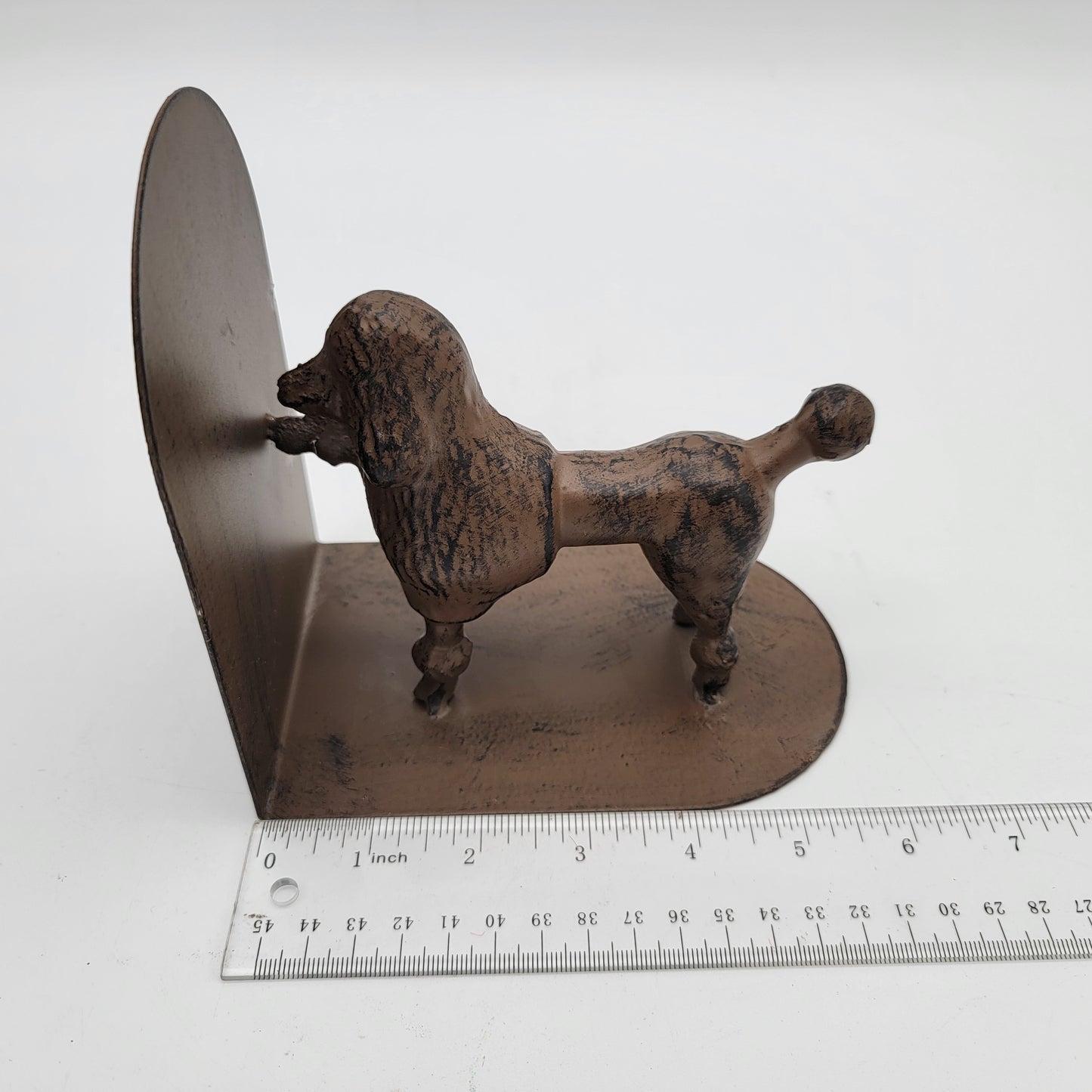 Single Metal Poodle Bookend