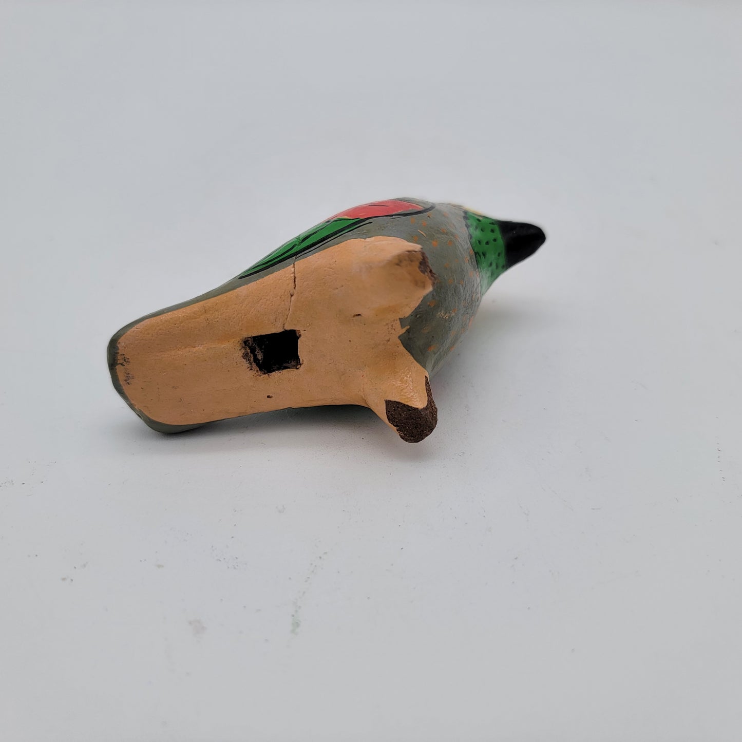 Mexican Pottery Bird Ocarina Pointy Head