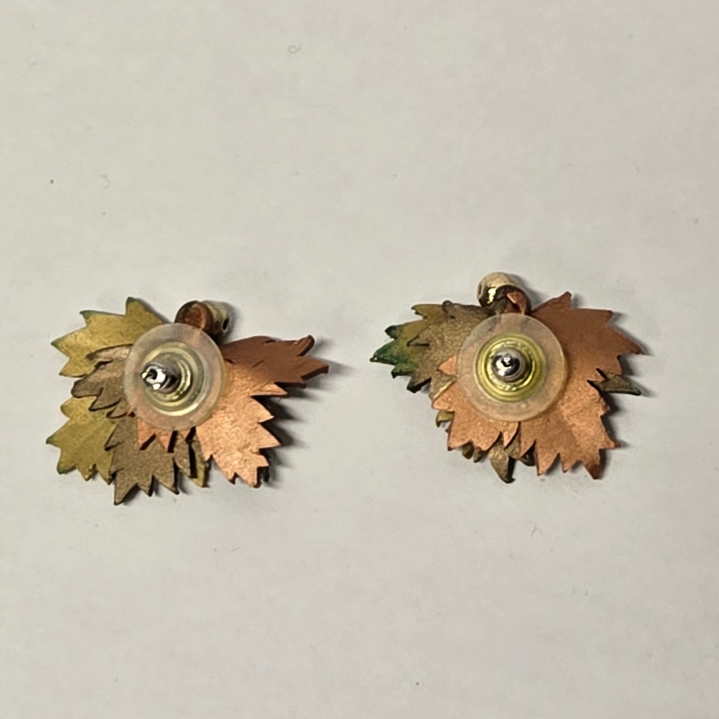 Leaf Brooch and Leaf Earrings